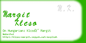 margit klcso business card
